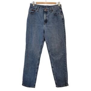 Lee Women’s Size M Blue Tapered Leg Jeans Classic High Rise Denim Vintage